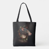 Feestdagen met handige en feestelijke paardenritte tote bag (Achterkant)
