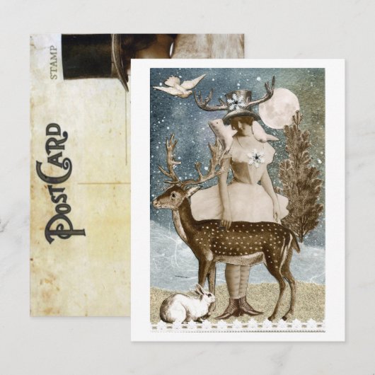 Feestdagen met het Briefkaart Friends (Voorkant / Achterkant)