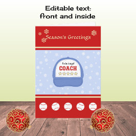 Feestdagen met honkbaltrainer kerstmis op maat