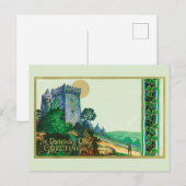 feestdagen met kasteel van Patrick Briefkaart (Voorkant / Achterkant)