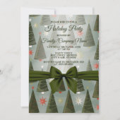 Feestdagen met kerstboomgroene boeien kaart (Voorkant)