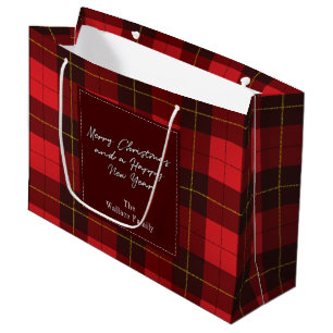 Feestdagen met kerstcadeaus Clan Wallace Tartan Groot Cadeauzakje