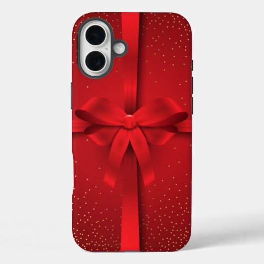 Feestdagen met kerstcadeaus voor Big Red Bow Case-Mate iPhone Case (Achterkant)