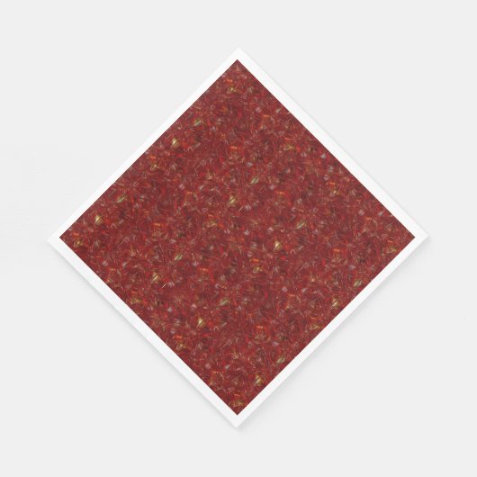 Feestdagen met kerstrode patroonluxe servet (Hoek)