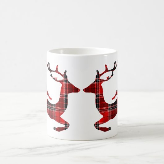 Feestdagen met kerstrode rendieren koffiemok (Center)