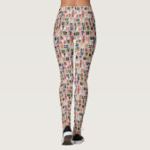 Feestdagen met kerstroze zwarte cadeaus leggings (Achterkant)