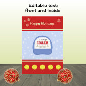 Feestdagen met softball-touringcars aangepaste gro kaart