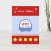 Feestdagen met softball-touringcars aangepaste gro kaart (Voorkant)