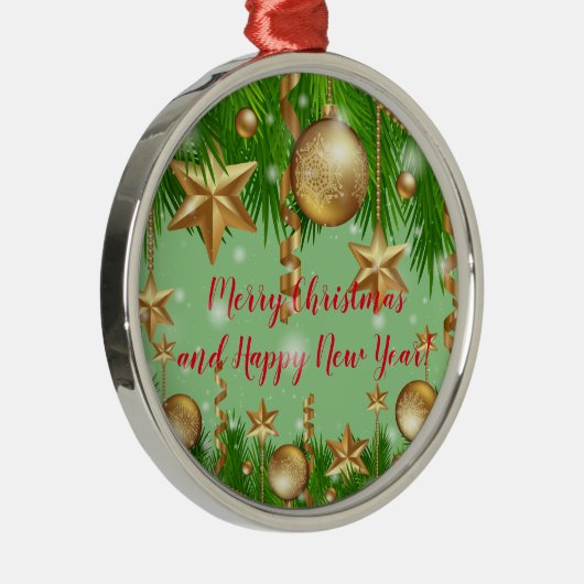 Feestdagen Metalen Ornament (Rechts)