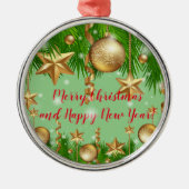 Feestdagen Metalen Ornament (Voorkant)