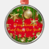 Feestdagen Metalen Ornament (Voorkant)