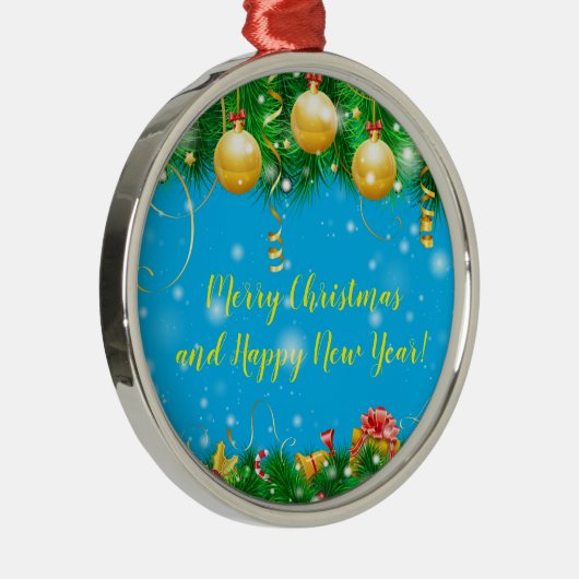 Feestdagen Metalen Ornament (Rechts)