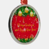 Feestdagen Metalen Ornament (Rechts)