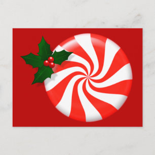 Feestdagen Mint Snoep Aangepast Briefkaart