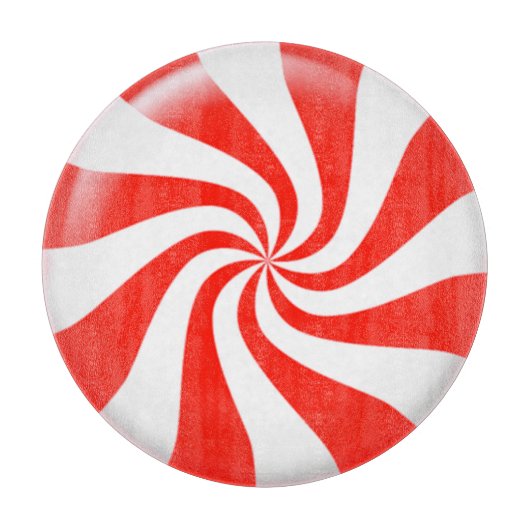 Feestdagen Mint Snoep Aangepast Snijplank (Voorkant)