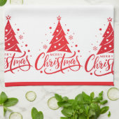 Feestdagen Prettig kerstfeest  Theedoek (Gevouwen)