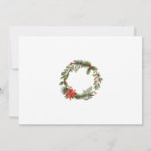 Feestdagen Red Berries Corporate Christmas Party Kaart (Achterkant)