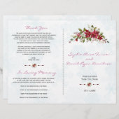 Feestdagen Red Poinsettia Snowflakes Weddenschap (Voorkant / Achterkant)