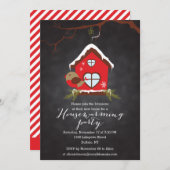 Feestdagen Robin Housewarming Party Kaart (Voorkant / Achterkant)