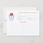 Feestdagen Rode Boog Ginger Jar Monogram Recept Ka Kaart (Voorkant)