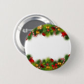 feestdagen ronde button 5,7 cm (Voorkant /achterkant)