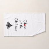 Feestdagen Rood hart en handdoek (Handdoek)