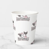 feestdagen roze papieren kopjes papieren bekers (Achterkant)