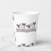 feestdagen roze papieren kopjes papieren bekers (Rechts)