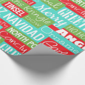 Feestdagen Seizoensschilderij Cadeaupapier (Hoek)