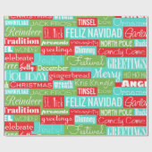 Feestdagen Seizoensschilderij Cadeaupapier (Vlak)