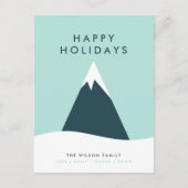 Feestdagen Snow Mountain | Scandinavisch minimalis (Voorkant)