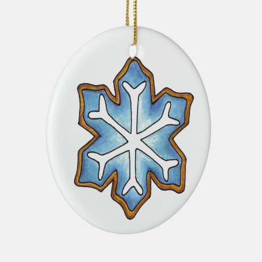 Feestdagen Snowflake Snow Flake Kerstmis Hanukkah Keramisch Ornament (Rechts)