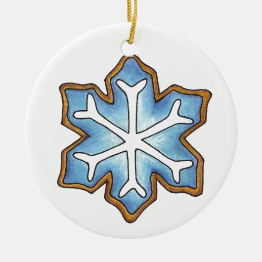 Feestdagen Snowflake Snow Flake Kerstmis Hanukkah Keramisch Ornament (Voorkant)