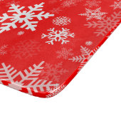 Feestdagen Snowflakes, rood voor iedereen Snijplank (Hoek)