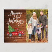 Feestdagen van de Truck Photo van het Manuscript v Briefkaart (Voorkant)