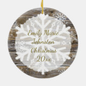 Feestdagen van het charmant keramisch ornament (Achterkant)