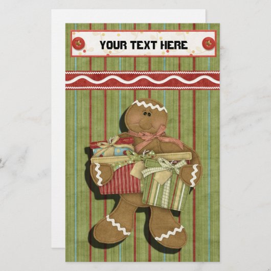 Feestdagen van ontbijtkoek Multomap-Divider ontvan Briefpapier (Voorkant / Achterkant)