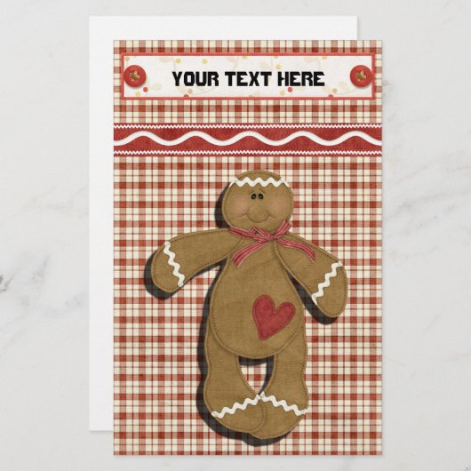 Feestdagen van ontbijtkoek Multomap-Divider ontvan Briefpapier (Voorkant / Achterkant)