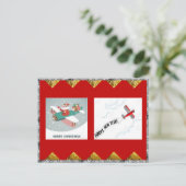 Feestdagen van vliegtuigen Postkaart (Staand voorkant)