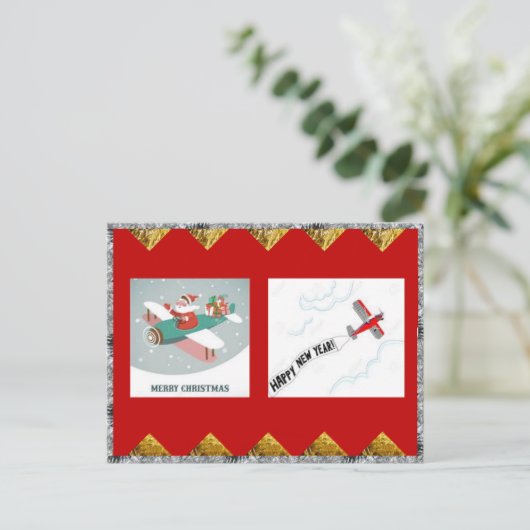 Feestdagen van vliegtuigen Postkaart (Staand voorkant)