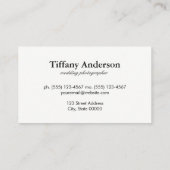 feestdagen visitekaartje (Achterkant)