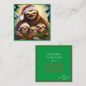 feestdagen voor 4 sleuven notitiekaartje (Voorkant / Achterkant)