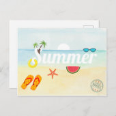 Feestdagen voor de zomer briefkaart (Voorkant / Achterkant)