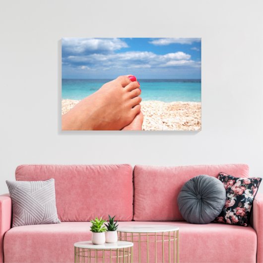 Feestdagen voor de zomer canvas afdruk (Insitu (Woonkamer))