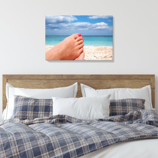 Feestdagen voor de zomer canvas afdruk (Insitu (Slaapkamer))