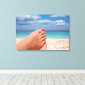 Feestdagen voor de zomer canvas afdruk (Insitu (Houten vloer))