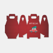 Feestdagen voor kerstbomen bedankdoosjes (Uitgevouwen)