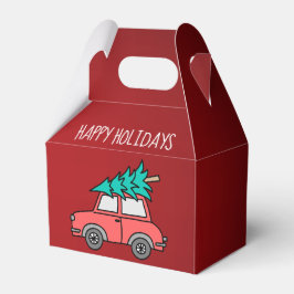 Feestdagen voor kerstbomen bedankdoosjes