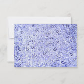 Feestdagen voor kerstcadeautjes blauw kristal RSVP kaartje (Achterkant)