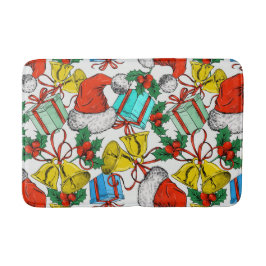 Feestdagen voor kerstcadeautjes Roodkerstkerstkers Badmat